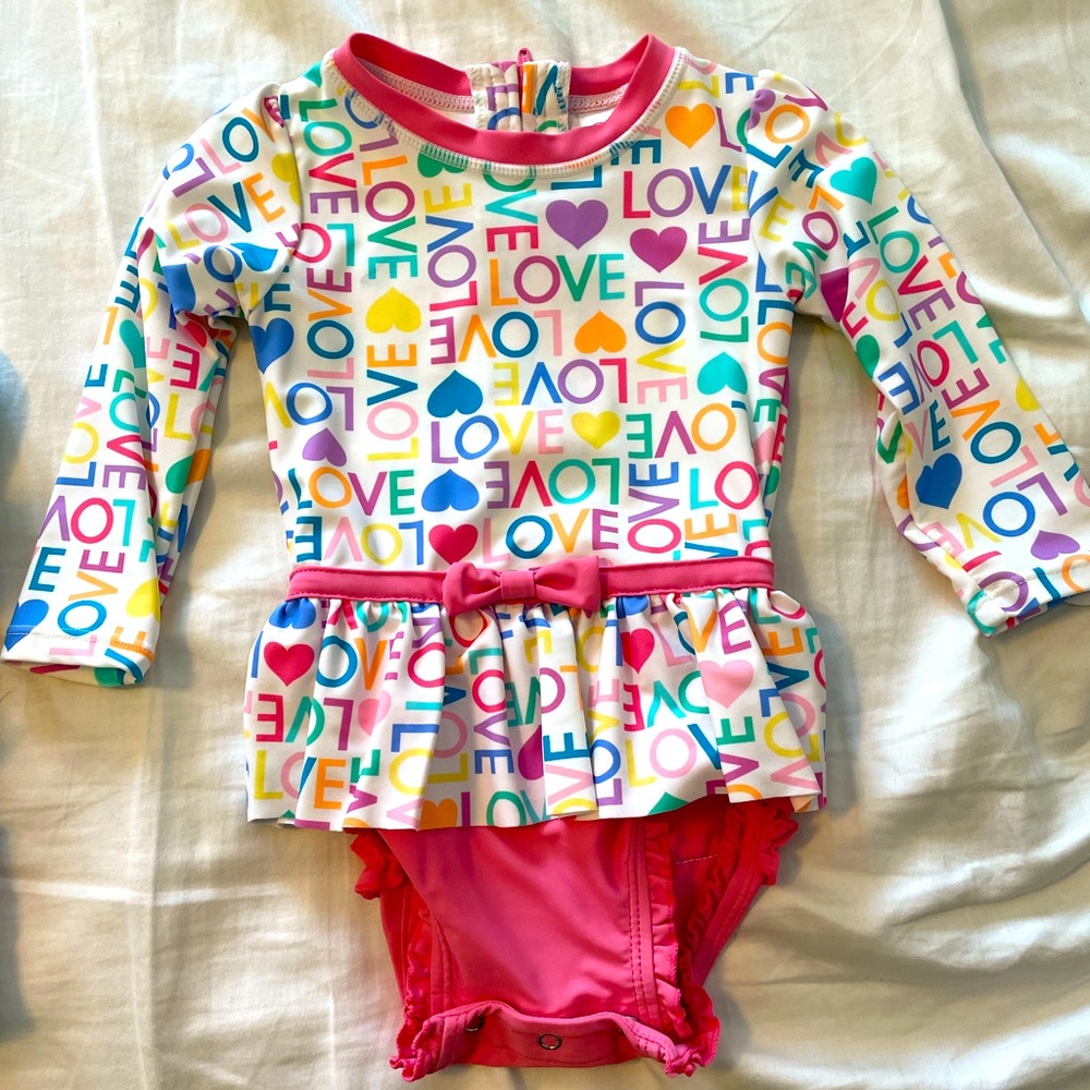 Rufflebutts (worn on nice) 18-24 LOVE one piece suit